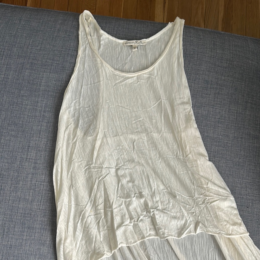 Express Cream Tank Top